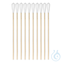 MEDI-WOOD Wispy Wattestäbchen, 20cm lang Ø 3 mm, Wattekopf Ø 10 mm (50 Stck.)...