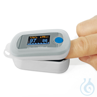 Fingerpulsoximeter mit zweifarbigem OLED Display Fingerpulsoximeter mit...