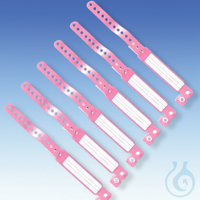 Namensbänder Kinder/Säuglinge Standard, rosa (250 Stck.) UK = 10 Pack...