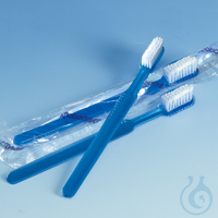 Einmal-Zahnbürsten ratiomed mit Paste, blau (100 Stck.) UK = 10 Pack...
