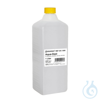 Aqua-Dest ratiomed 1 Ltr. Laborwasser  UK = 23 Fl. PZN:   VE: 1 Flasche...