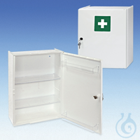 Verbandschrank Kunststoff 31,5 x 42 x 15 cm, damastweiß, leer Verbandschrank...