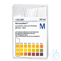 pH-Indikatorstäbchen nicht blutend pH 5-10 Neutralit (1x100 T.)...