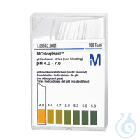 pH-Indikatorstäbchen nicht blutend pH 4-7 Spezialindikator (1x100 T.)...