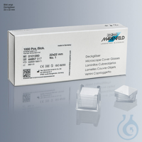 Deckgläser 18 x 18 mm (100 Stck.)  VE = 10 Pack / UK = 1000 Pack Deckgläser...