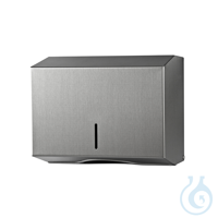 Falthandtuchspender ratiomed, Edelstahl, H 20,3 x B 25,3 x T 12 cm UK = 12...