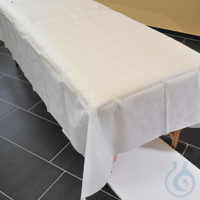 Ölmassagetücher aus Vlies, weiß, mit PE-Beschichtung, 156 x 230 cm (10 Stck.)...