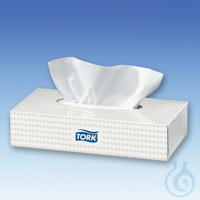 Tork Kosmetiktücher Tissue 2-lagig hochweiß, 20 x 20,8 cm (30 x 100 Stck.)...