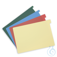 Signalkarten DIN A5, sort. in 4 Farben (rot/gelb/grün/blau) (100 Stck.)...