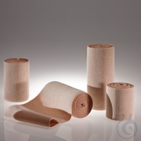 ELASTUS Kurzzugbinden hautfarben, 5 m x 8 cm (10 Stck.) mit...