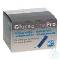 Gluceofine Pro Blutentnahme-Lanzetten steril, 30 G (200 Stck.) UK = 120 Pack...