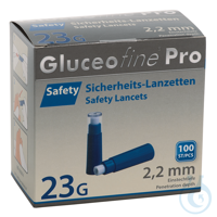 Gluceofine Pro Safety Sicherheits- lanzetten 23 G x 2,2 mm (100 Stck.) UK =...