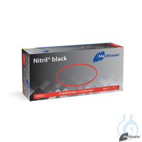 Nitril black U.-Handschuhe, PF, latexfrei, unsteril, Gr. S (100 Stck.) UK =...