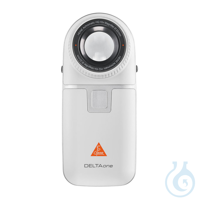 DELTAone Dermatoskop LED White Edition, weiß-silber mit Kontaktscheibe mit...