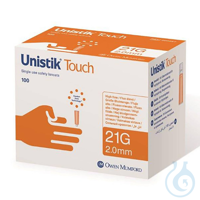 Unistik Touch 21 G, 2,0 mm Sicherheitslanzetten (100 Stck.) Unistik Touch 21...