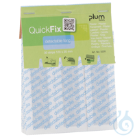 QuickFix Detectable long Refill Pflaster 12 x 2 cm (30 Strips) Kart. = 48...