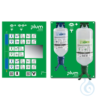 Plum Augen-Notfallstation Duo offen, 2 Flaschen mit Anleitung, Wandhalter und...