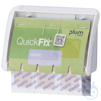 QuickFix UNO Pflasterspender transparent inkl. 45 Pflasterstrips elastic Pack...