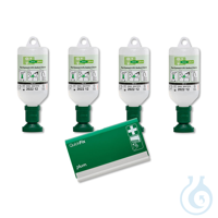 Plum Augenspüllösung 4 x 500ml (4604) u. 1 x QuickFix Pflasterspender leer...
