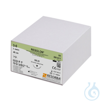 RESOLON DS 21 3/0=2 blau monofil, Nahtmaterial Fadenlänge 45 cm (36 Stck.)...