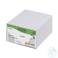 POLYESTER 1=4 grün geflochten, Nahtmaterial Fadenlänge 3x50cm (24Stck.)...