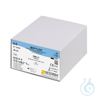 MOPYLEN DSM 13 6/0=0,7 blau monofil,  Nahtmaterial Fadenlänge 45 cm (36...