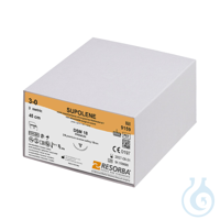 SUPOLENE DSM 18 2/0=3, grün, geflochten, Nahtmaterial Fadenlänge 45 cm (36...