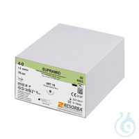 SUPRAMID HRT 18 4/0=1,5 schwarz, Nahtmaterial Fadenlänge 75 cm (36 Stck.)...