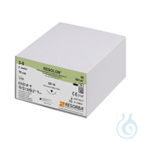 RESOLON DS 18 3/0=2 blau monofil, Nahtmaterial Fadenlänge 75 cm (36 Stck.)...
