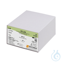 NYLON DS 18 4/0=1,5 schwarz monofil, Nahtmaterial Fadenlänge 75 cm (36 Stck.)...