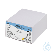 MOPYLEN DS 18 4/0=1,5 blau monofil, Nahtmaterial Fadenlänge 75 cm (36 Stck.)...
