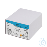 Seide DSPM 8 6/0=0,7 schwarz geflochten Nahtmaterial Fadenlänge 45 cm (24...