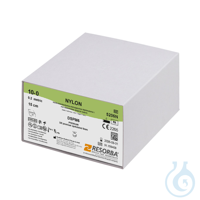 NYLON DSPM 6 10/0=0,2 schwarz monofil, Nahtmaterial Fadenlänge 15 cm (24...