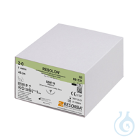 RESOLON DSM 18 2/0=3 blau monofil, Nahtmaterial Fadenlänge 45 cm (36 Stck.)...