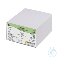 NYLON DSM 24 2/0=3 schwarz monofil, Nahtmaterial Fadenlänge 45 cm (36 Stck.)...