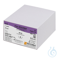 PGA RESORBA HS22 3/0 = 2 ungefärbt Nahtmaterial Fadenlänge 70 cm (24 Stck.)...