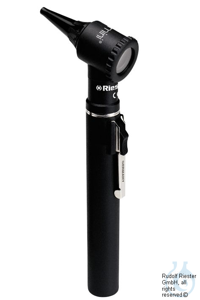 ri-mini Otoskop XL 2,5 V, schwarz, mit Griff Typ AA  in Kunststoffetui...