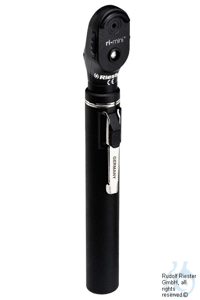 ri-mini Ophthalmoskop XL 2,5 V, schwarz, mit Griff Typ AA in Kunststoffetui...