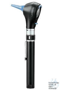 ri-scope L F.O. Otoskop L3 LED 2,5V mit Griff Typ AA für 2 Alkaline-Batterien...
