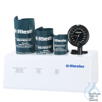 e-mega Blutdruckmessgerät Ø 63 mm Set I schwarz, 1-Schlauch, mit 3...