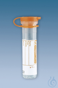 Mikro-Probengefäße 1,3ml Lithium-Heparin mit Eindrückstopfen (1000 Stck.) mit...