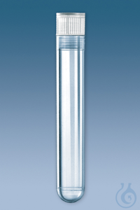 PS-Röhrchen 13 ml, 95 x 16,8 mm, steril m.montiertem Eindrückstopfen (100...