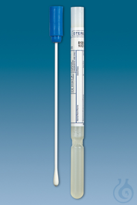 Abstrichtupfer mit Amies-Transportmedium Polystyrolstab 131mm, steril (500...