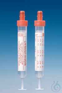 S-Monovetten 7,5 ml, 92 x 15 mm, Lithium-Heparin flüssig steril (50Stck.)...