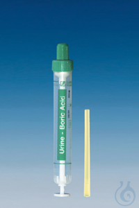 Urin-Monovetten 10 ml, Luer, 102 x 15mm, Borsäure, inkl. Entnahmespitzen...