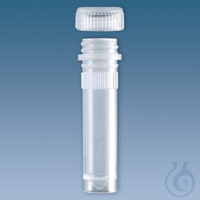 Mikro-PP-Röhrchen 2 ml, flach, mit beiliegendem Schraubverschluss (500Stck)...