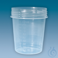 Schraubbecher 100 ml ohne Deckel, transparent (50 Stck.) UK = 10 Btl....
