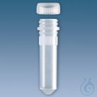 Mikro-PP-Röhrchen 2 ml, mit beiliegendem Schraubverschluss (500Stck) UK = 10...
