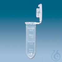 SafeSeal PP-Reaktionsgefäße 2 ml mit anhängendem Deckel farblos (4x250 Stck.)...