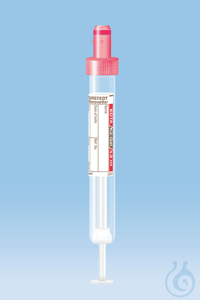 S-Monovetten 4,9 ml, 90 x 13 mm, K2 EDTA-Gel, steril (50 Stck.) rot EU-Code,...